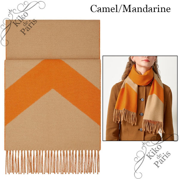 エルメス スカーフ 偽物 ギフトにも♪ Hermes Casaque Chevron カシミヤ マフラー H259065S