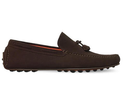 16AW【新作】エルメススーパーコピー Hermes Leonard モカシン ブラウン スエード