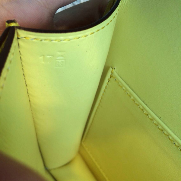 エルメスコンスタンス スーパーコピー ショルダーバッグ ミニ コンスタンス3 Yellow×シルバー金具 ヴォースイフト Q刻印 エルメス バッグ her-0356