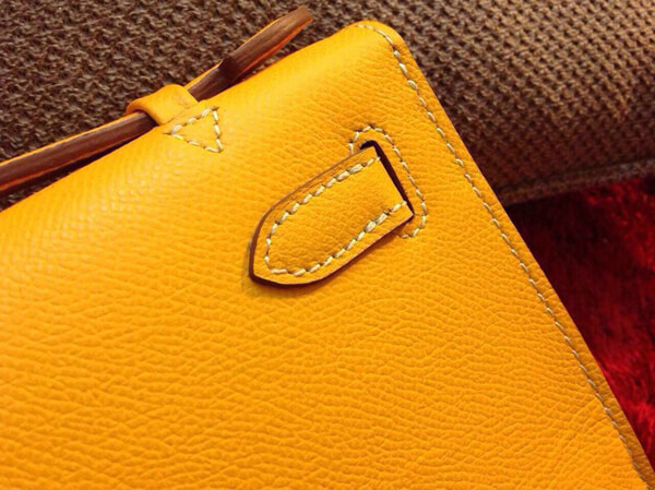 エルメス ハンドバッグ ポシェットケリー ミニ ソー金具 N刻印 Orange