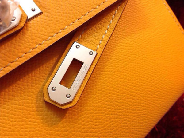 エルメス ハンドバッグ ポシェットケリー ミニ ソー金具 N刻印 Orange