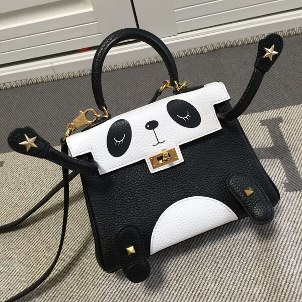 エルメスケリー コピー エルメス 28cm Kelly 内縫 パンダ エプソン ローズコンフェッティ