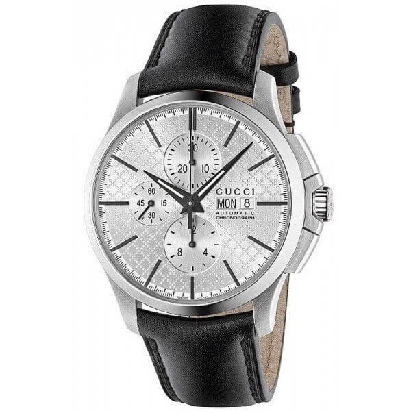 国内発 グッチ 時計 スーパーコピー グッチ★G-Timeless Leather シルバー グッチメンズ腕時計 YA126265