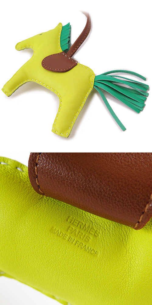 エルメススーパーコピー Hermes バッグチャーム ロデオ レザー/HE91-RODEMM-YE