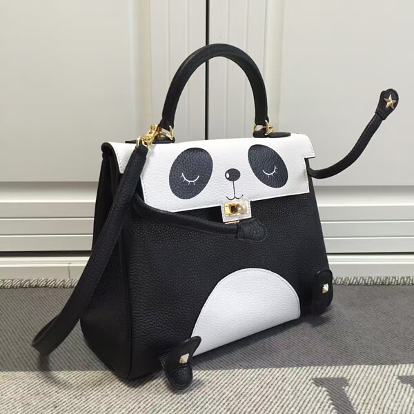エルメスケリー コピー エルメス 28cm Kelly 内縫 パンダ エプソン ローズコンフェッティ