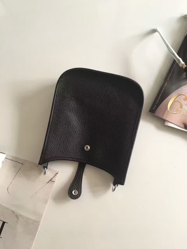 エルメス ショルダーバッグ エブリン TPM ブラック&times;シルバー金具 トリヨンクレマンス G刻印 エルメス Evelyne バッグ QJ11