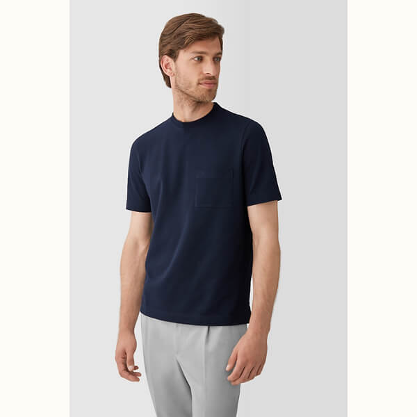 ★エルメス★エルメス Tシャツ メンズ コピー 贈り物に最適 Hロゴ付 ラウンドネックコットンTシャツ