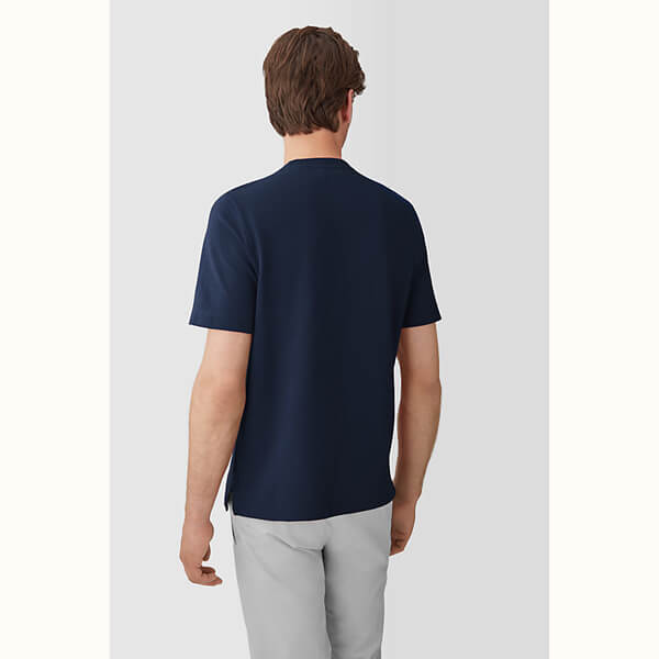 ★エルメス★エルメス Tシャツ メンズ コピー 贈り物に最適 Hロゴ付 ラウンドネックコットンTシャツ