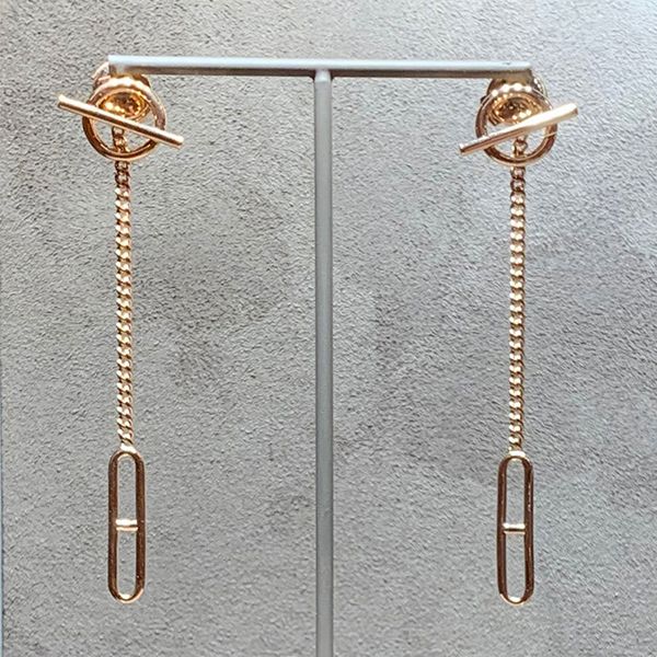 エルメス 円高還元! Echapee エルメス 18K ローズゴールドピアス コピー H219592B 00