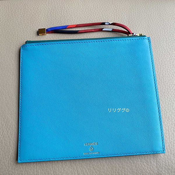 可愛い(エルメス)プティアッシュ スーパーコピー☆レザー ポーチ☆猫