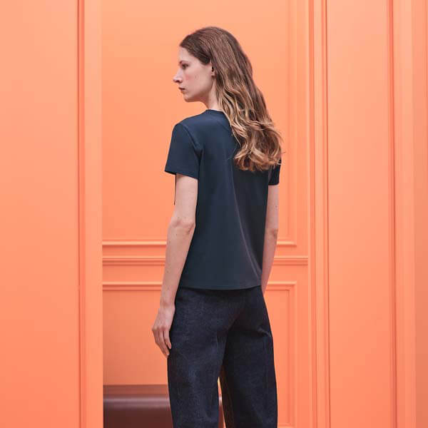 【エルメス Tシャツ 偽物】肌触りのいいコットンTシャツ レディース T-shirt H0H4603DZ9036