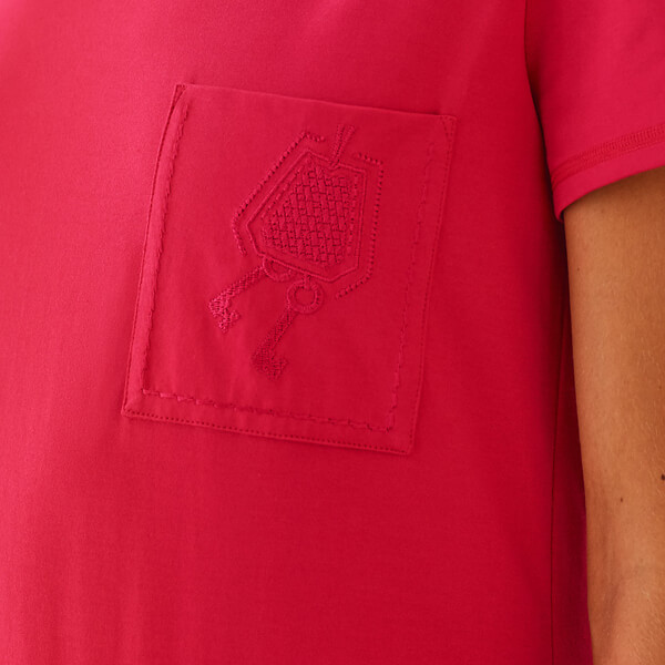 関税送料込Hermes☆エルメス コピー マイクロTシャツ 刺繍入りポケット