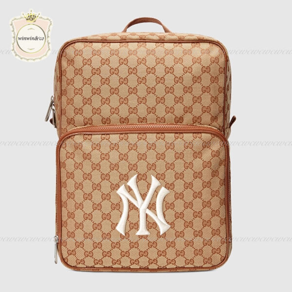 グッチ NY Yankees リュック コピー グッチ ニューヨークヤンキース 累積売上総額第１位【21/22秋冬】MEDIUM BACKPACK 536724 9Y9BX 9573