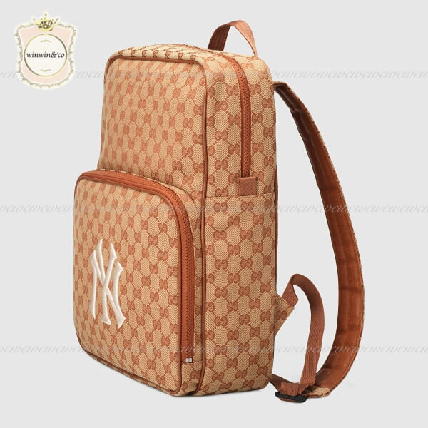 グッチ NY Yankees リュック コピー グッチ ニューヨークヤンキース 累積売上総額第１位【21/22秋冬】MEDIUM BACKPACK 536724 9Y9BX 9573