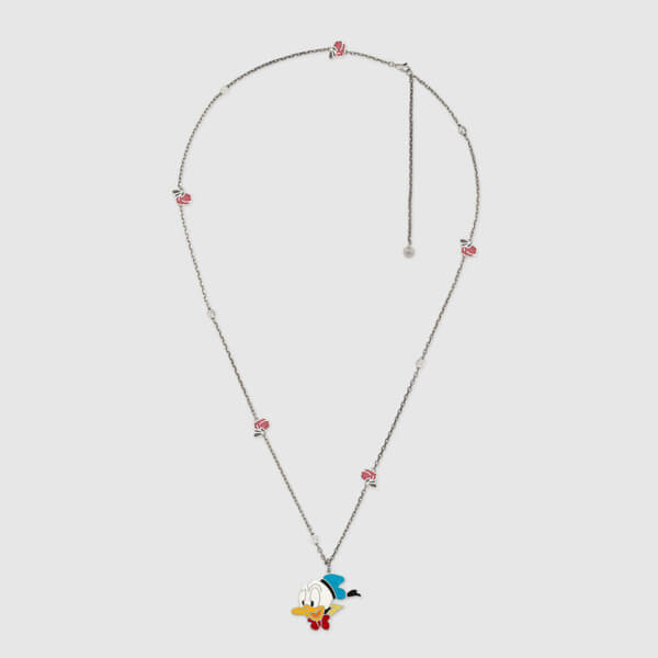 ディズニー グッチ ドナルドダック ネックレス 偽物 可愛い！DISNEYx グッチ Donald Duck