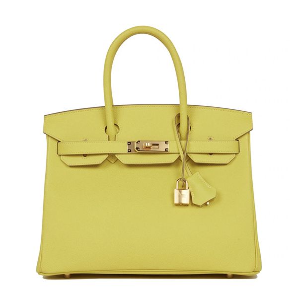 エルメス バーキン 偽物 30 cm ハンドバッグ ブラック×ゴールド金具 トリヨンクレマンス Q刻印 エルメス Birkin バッグ選べる多色