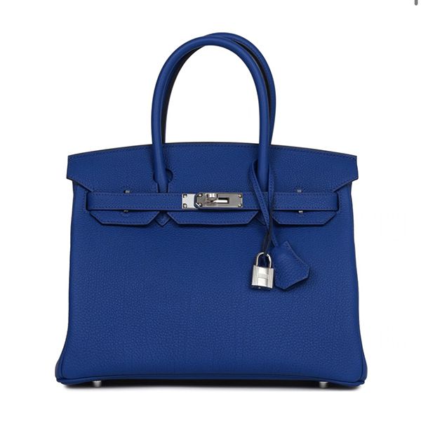 エルメス バーキン 偽物 30 cm ハンドバッグ ブラック×ゴールド金具 トリヨンクレマンス Q刻印 エルメス Birkin バッグ選べる多色