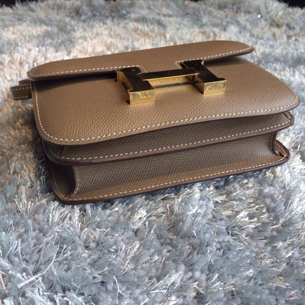 ★新品エルメス コンスタンス スーパーコピー ミニコンスタンスコーヒー色イズミール101089705