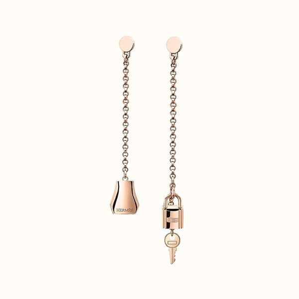【希少★】エルメス ロング ピアス 偽物 Kelly ケリークロシェット H220551B00