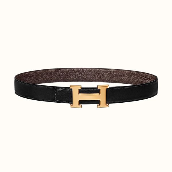 【エルメス】Hゴールドバックル＆リバーシブルベルト偽物 32mm
