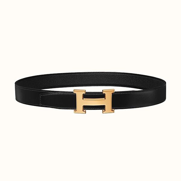【エルメス】Hゴールドバックル＆リバーシブルベルト偽物 32mm