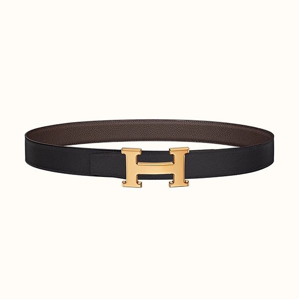 【エルメス】Hゴールドバックル＆リバーシブルベルト偽物 32mm