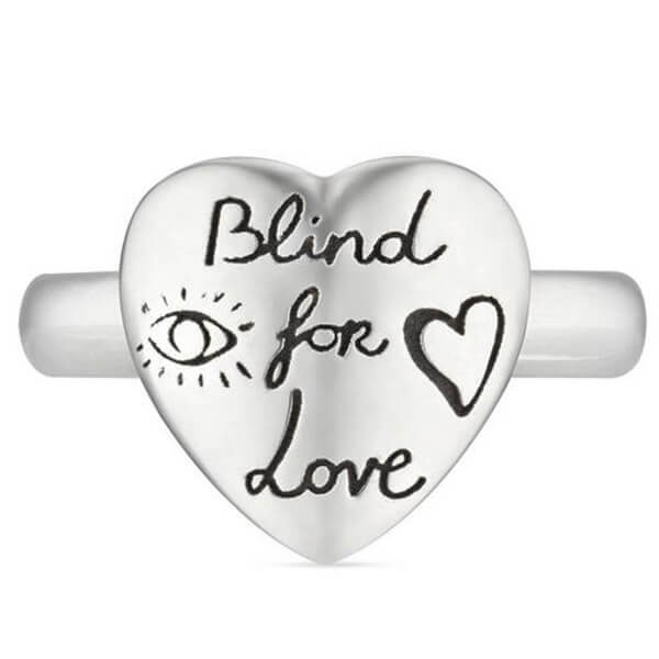 gucci リング 偽物 シルバー“Blind For Love”ハートリング