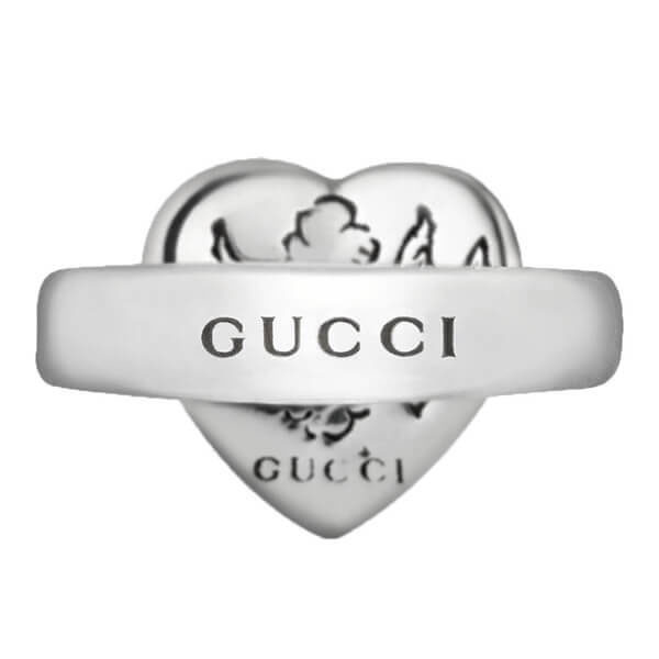 gucci リング 偽物 シルバー“Blind For Love”ハートリング