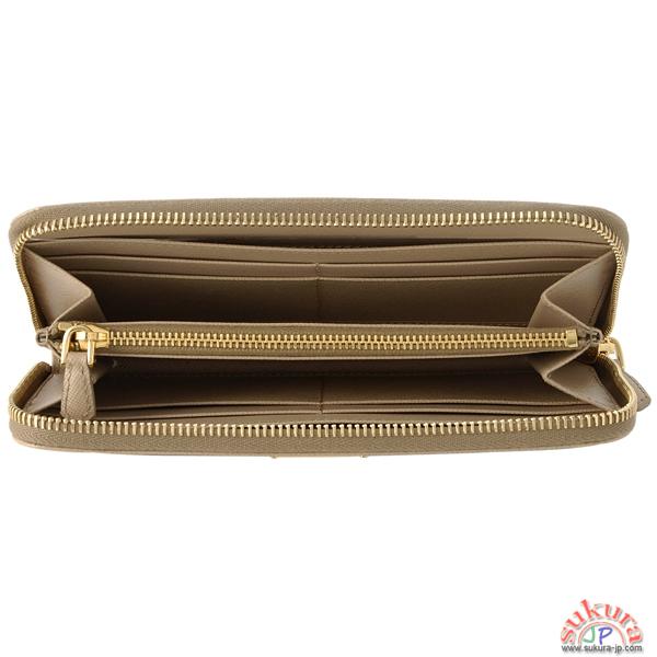 プラダコピー ラウンドファスナー長財布 1M0506 SAF.ORO SABBIA