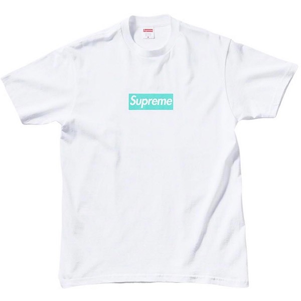 【シュプリーム x ティファニー】Box Logo Tee ボックスロゴ Tシャツ 偽物 