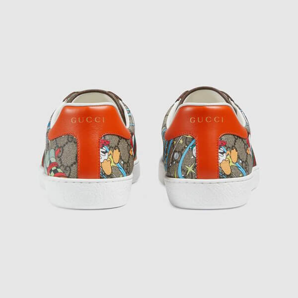 ディズニー×グッチドナルドダック スニーカー 偽物★DISNEY x グッチ エース ドナルドダック スニーカー 647950 2M110 8960