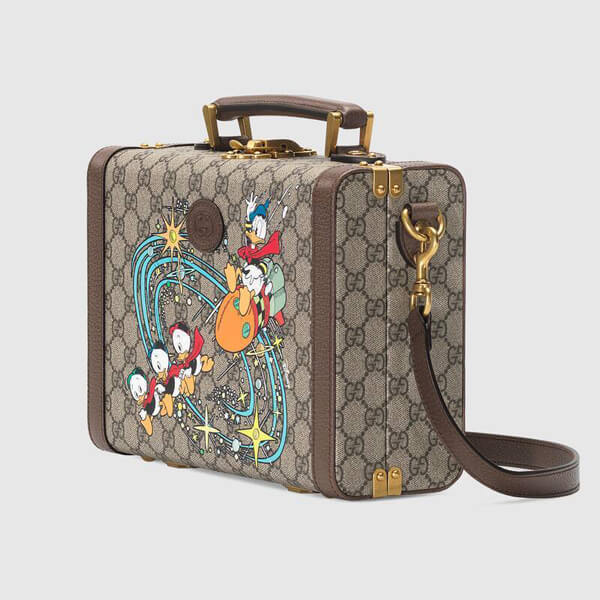 ディズニー×グッチドナルドダック 偽物 グッチ x DISNEY ビューティーケース 633587 2N1AT 8679