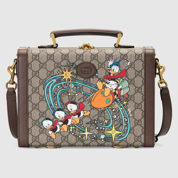 ディズニー×グッチドナルドダック 偽物 グッチ x DISNEY ビューティーケース 633587 2N1AT 8679