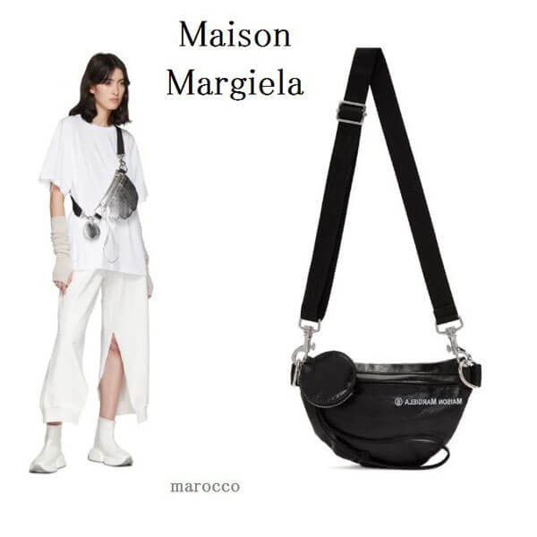 メゾンマルジェラ バッグ 偽物★Maison Margiela★フェイクパテントバム ショルダーバッグ