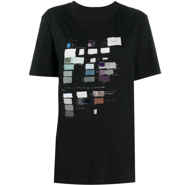 メゾンマルジェラ Tシャツ 偽物 プリント Tシャツ ホワイト レディース