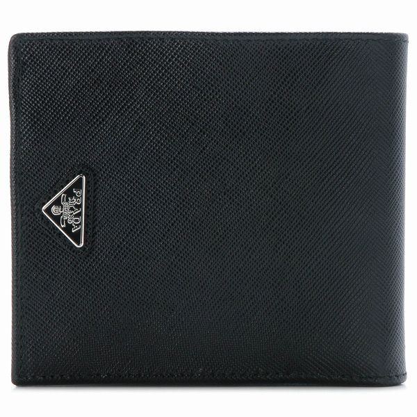 プラダ MEN'S SAF.BICOLORE型押しレザー2つ折り財布 2M0738 C5S 04Q