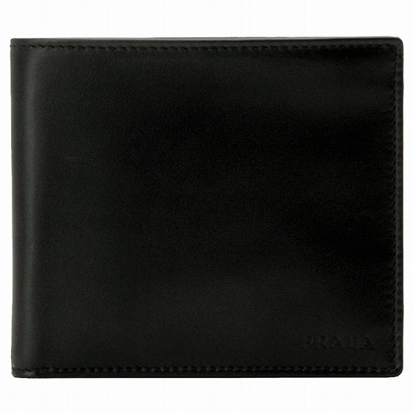 プラダ VITELLO BASICロゴデザイン2つ折り財布 2M0513 BD9 002