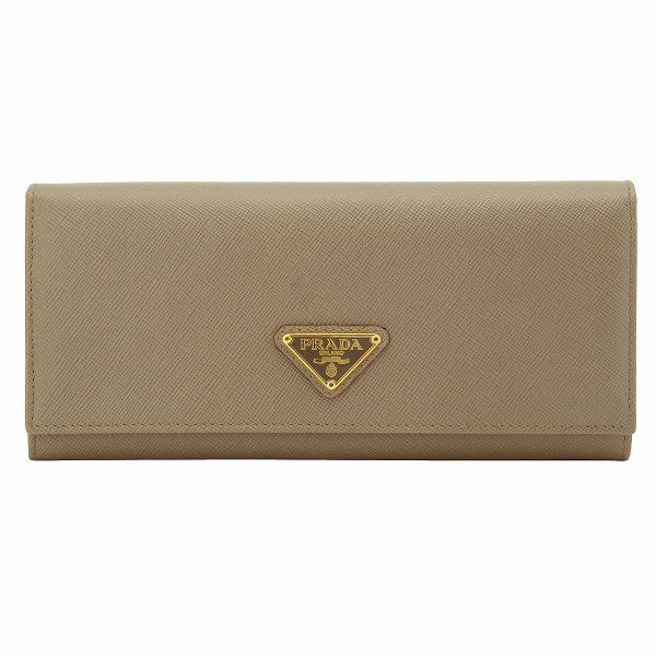 プラダ SAFFIANO OROロゴプレート付き2つ折り長財布 1M1132 QHH 572