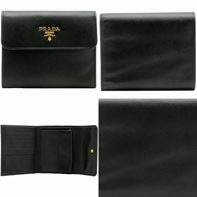 プラダ SAFFIANO METAL ORO2つ折り財布 1M0170 QWA 002