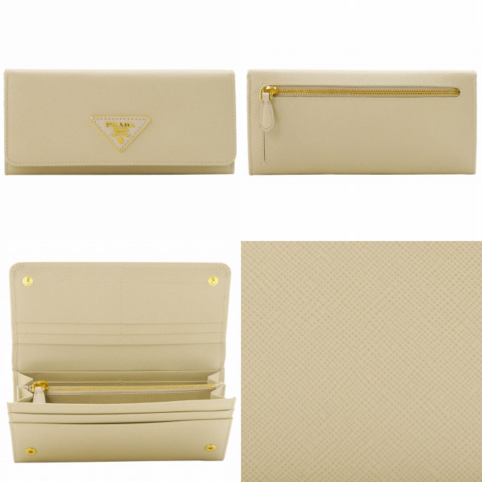 プラダ SAFFIANO TRIANGOLO 2つ折り長財布 1M1132 ZLR 507