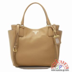 プラダ 型押しカーフ 2wayトートバッグ BN2435 BBE 018