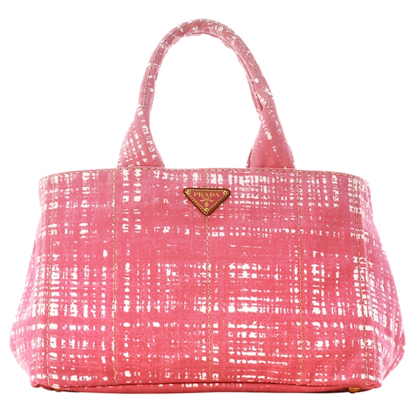 プラダ CANAPA STAMPATAロゴプリントキャンバストートバッグ B1877B CANAPA STAMPATA ROSA