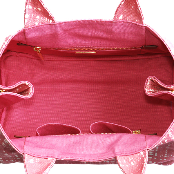 プラダ CANAPA STAMPATAロゴプリントキャンバストートバッグ B1877B CANAPA STAMPATA ROSA