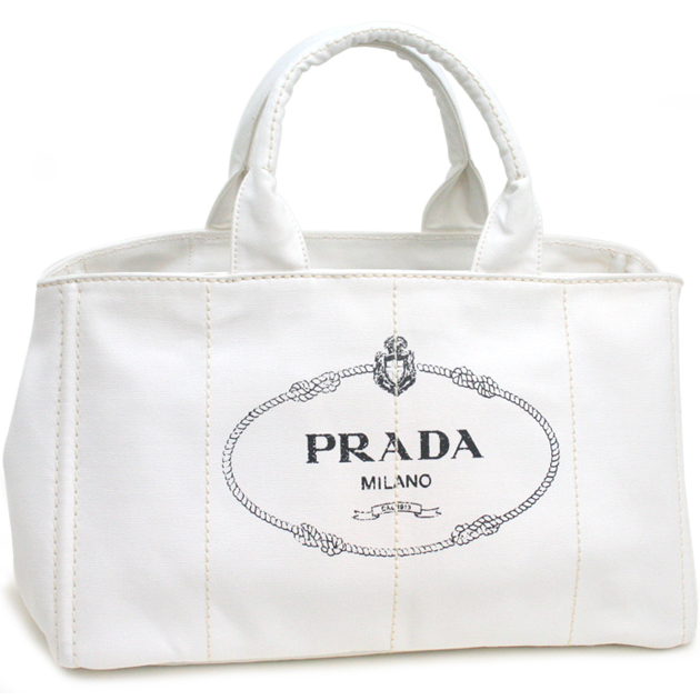 PRADA　トートバッグ PANNA　キャンバス　B1872B　CANAPA　ホワイト