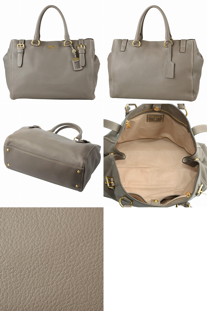 プラダ CERVOトートバッグ BR4246 CERVO ARGILLA