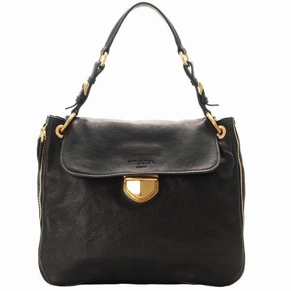 プラダ GLACE CALFワンショルダーバッグ BR4761 GLACE CALF NERO 05P02Mar14