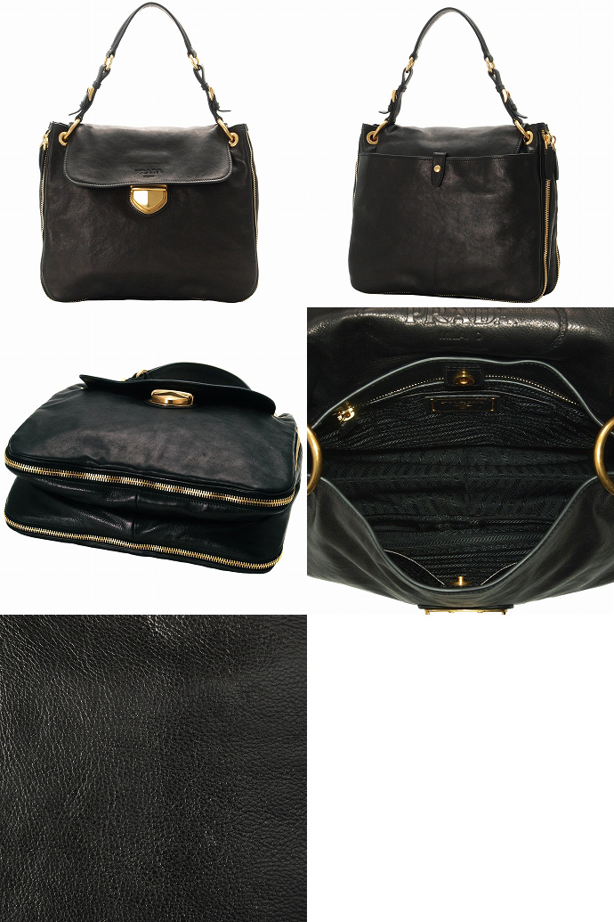 プラダ GLACE CALFワンショルダーバッグ BR4761 GLACE CALF NERO 05P02Mar14