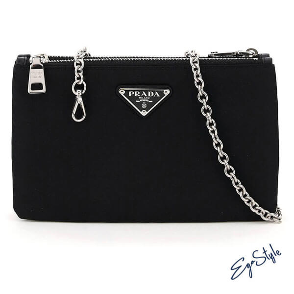 プラダ クラッチ バッグ 偽物 PRADA BORSA A TRACOLLA IN NYLON CON LOGO 1BP044 V OO1 2CKI F0002