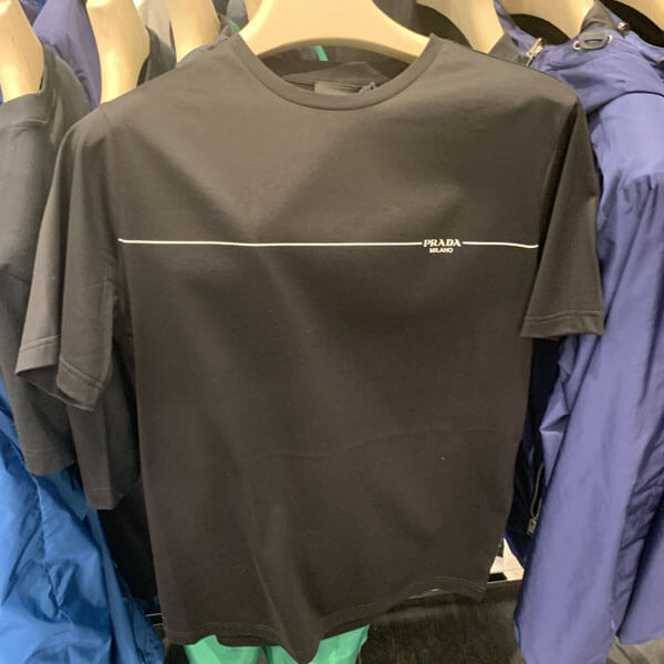 プラダ Tシャツ コピー【PRADA】ロゴ入 カジュアルTシャツ