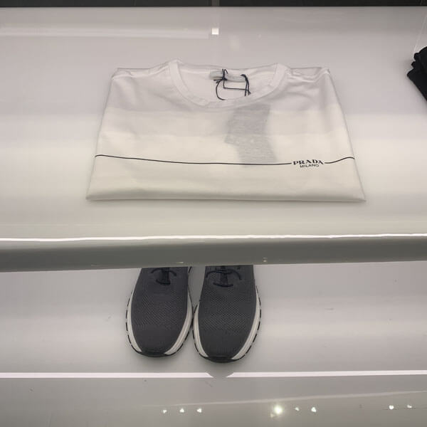 プラダ Tシャツ コピー【PRADA】ロゴ入 カジュアルTシャツ